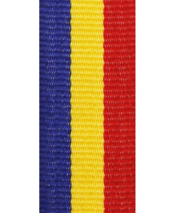 Medaille Lint Blauw-geel-rood **